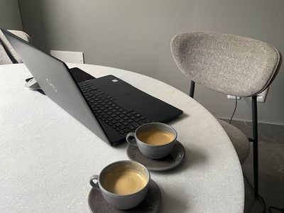 Comfortable office workspace atmosphere